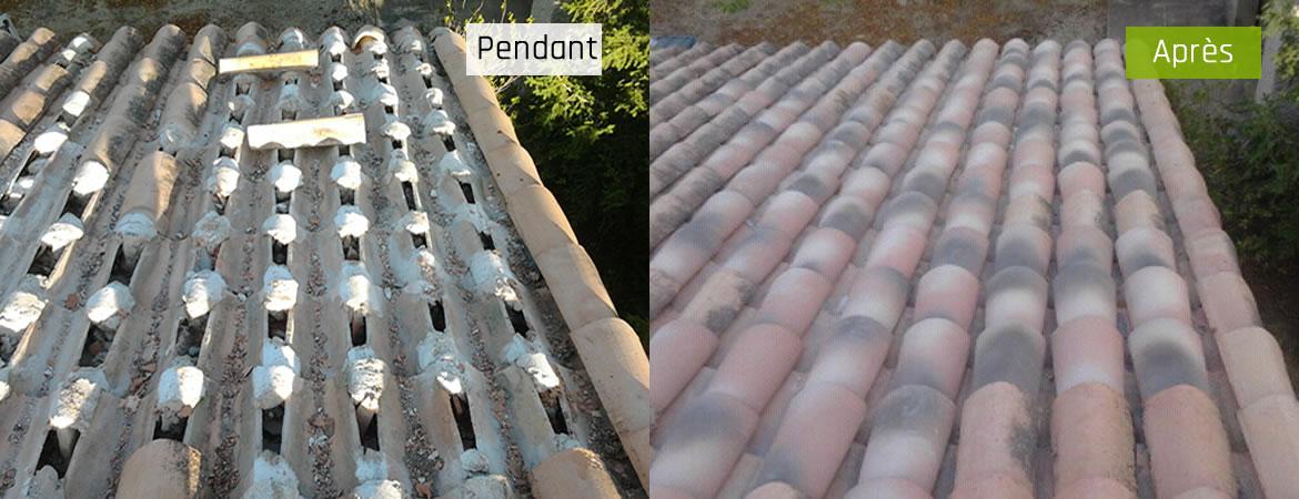 Travaux de couverture, pose de tuiles traditionnelles, Luberon, Vaucluse